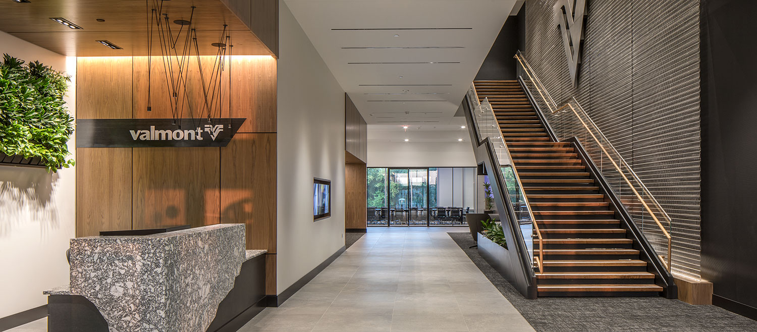 Morrissey Engineering was retained to provide  design services for Valmont's new headquarters.